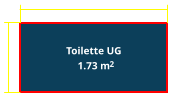 Toilette UG  1.73 m 1.65 m 1.05 m         2